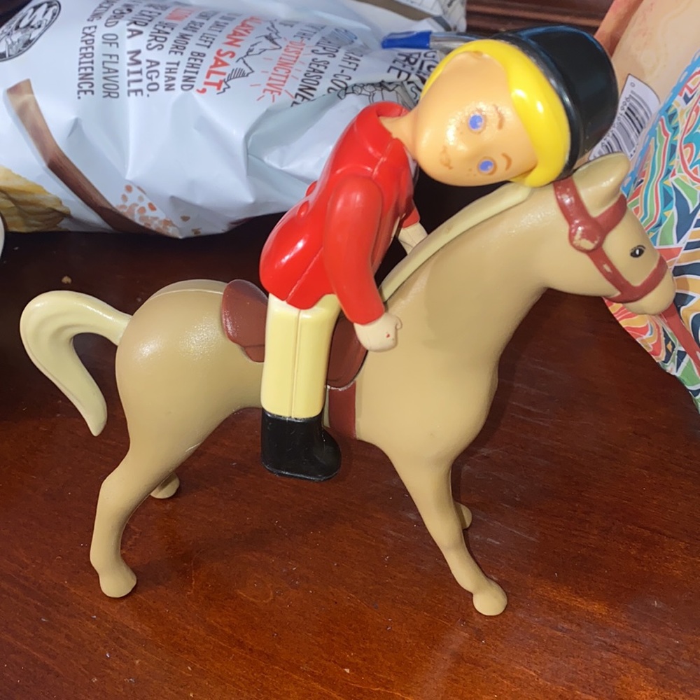 Vintage Little Tikes Stable horse and boy rider